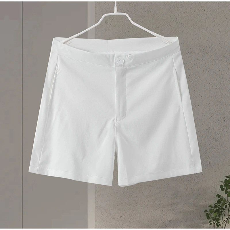 Solid Color Pattern Daily Women's Streetwear Solid Color Polyester Button Pant Co-ord Set Shorts Sets