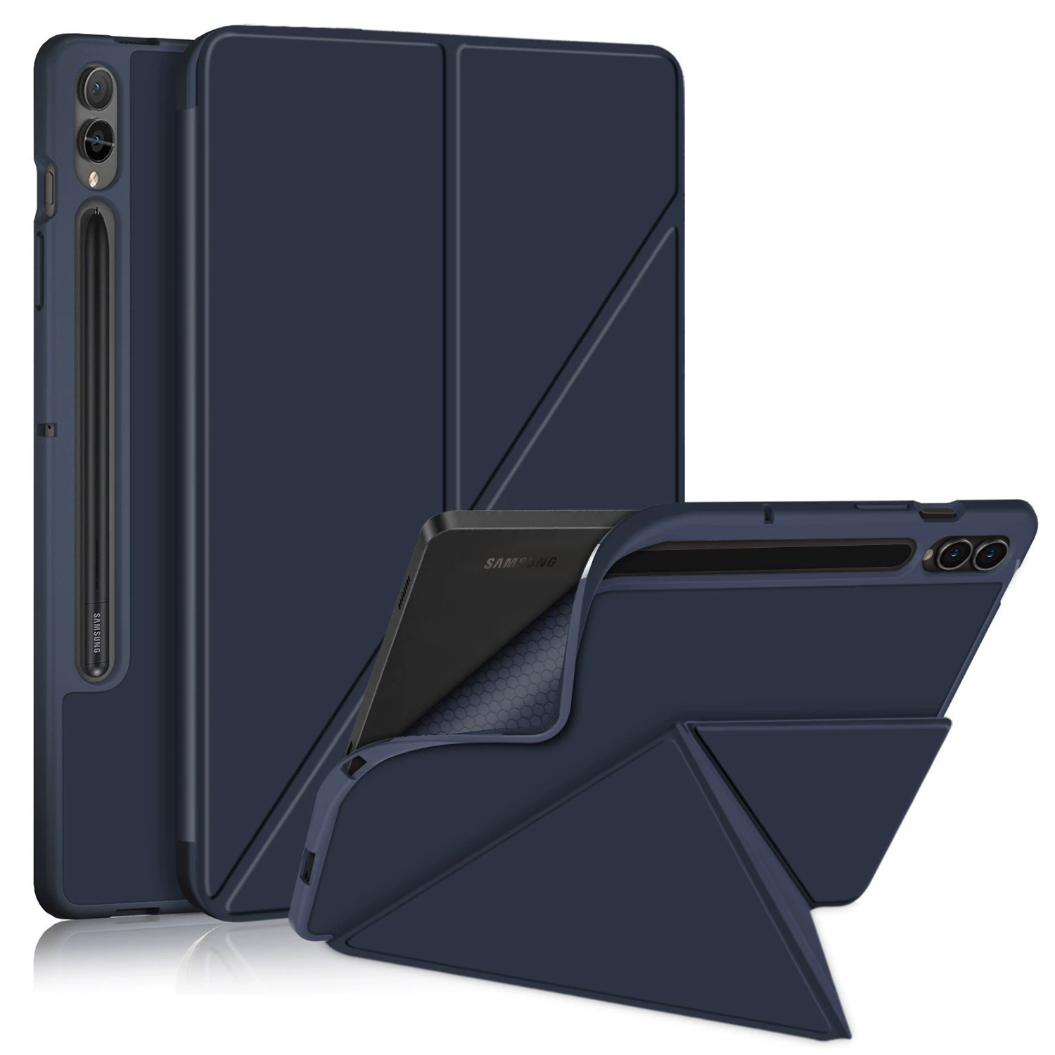 Защитный чехол для планшета Samsung TAB S9 Plus 12.4 дюйма X810, X818 трансформеры, TPU мягкий корпус
