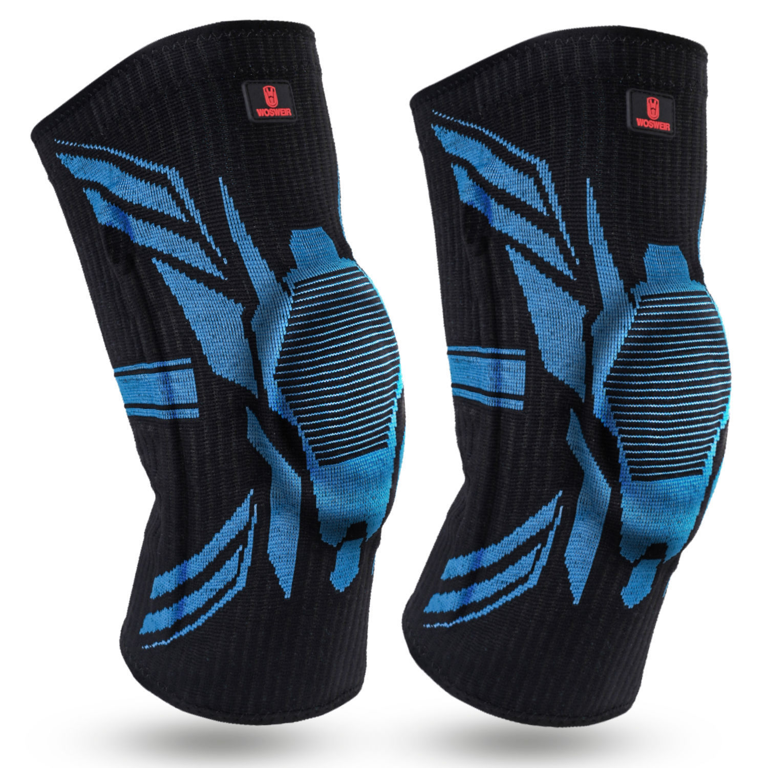 Rodilleras deportivas de verano para saltar la cuerda de nailon alargada para correr baloncesto para hombres y mujeres cubierta protectora profesional antideslizante para rodillas