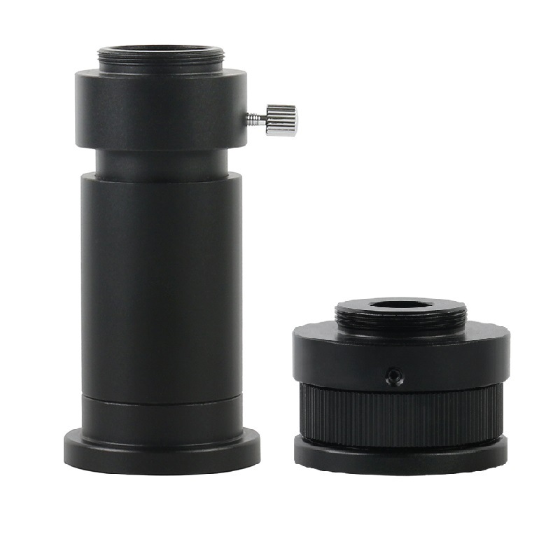 0.4X 1X 三目显微镜相机连接器 8-50倍显微镜C接口相机适配器