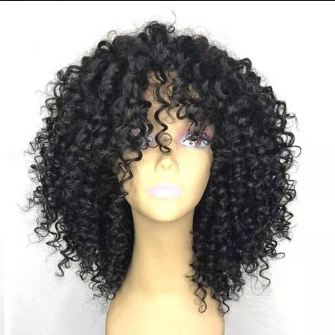 Women's Simple Style Street High Temperature Wire Short Curly Hair Wigs display picture 4