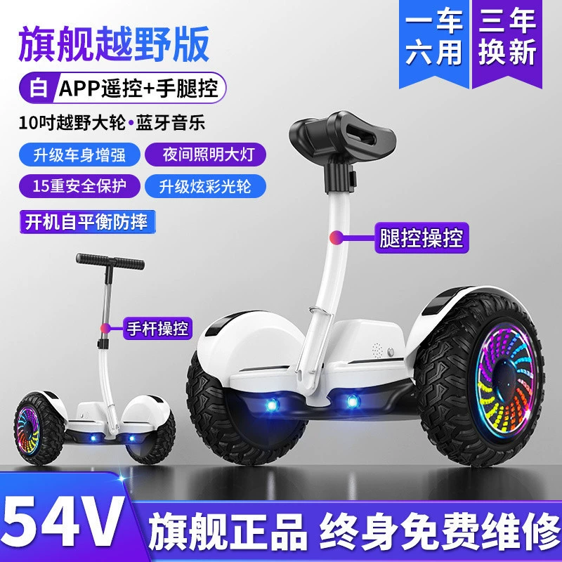 Самобалансирующийся скутер, два колеса, варианты 36/54V, пульт/Bluetooth, внедорожные варианты