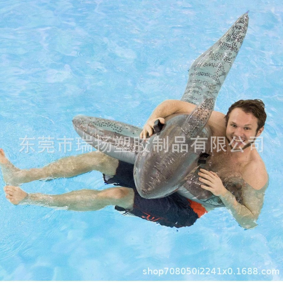 游泳休闲产品 PVC充气鲨鱼