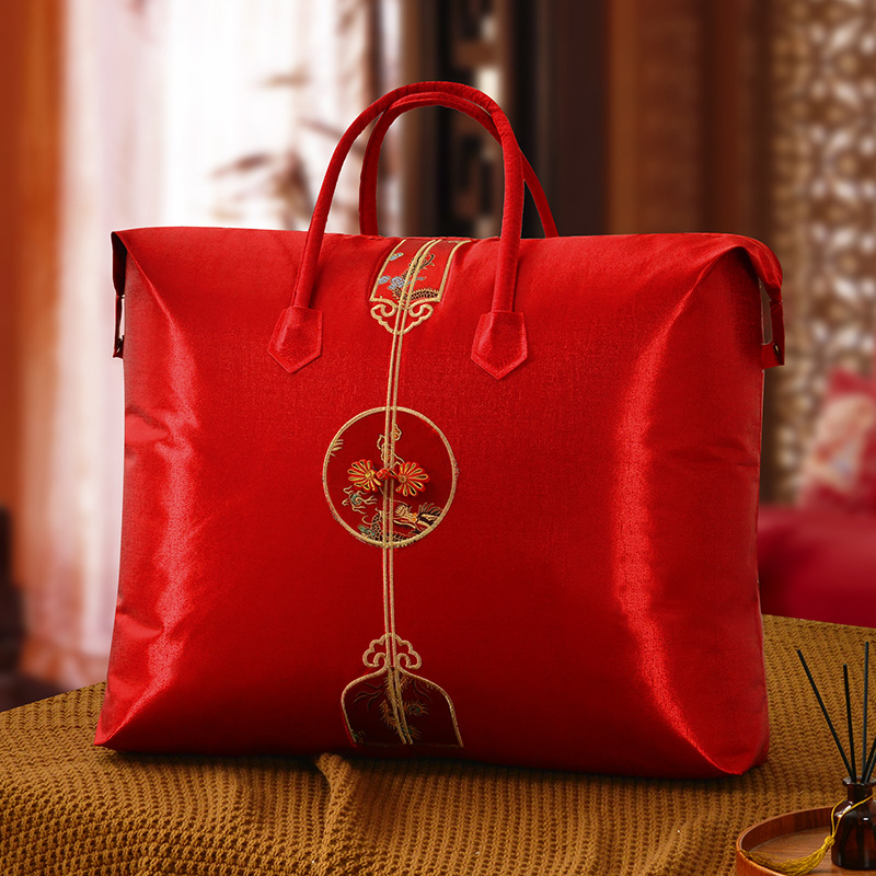 Bolsa de edredón de boda bolsa de algodón edredón bolsa de almacenamiento a prueba de polvo a prueba de humedad bolsa de manta plegable