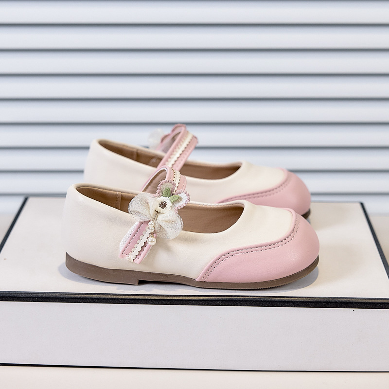 Zapatos de cuero de niñas 2026 primavera y otoño zapatos de princesa de niños dulces zapatos de cuero ligeros con suela suave zapatos de un solo niño zapatos cuadrados image 5