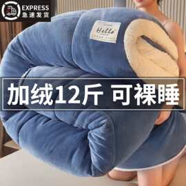 羊羔绒被子冬被棉被被芯加厚保暖冬天宿舍单双人学生冬季垫被被褥