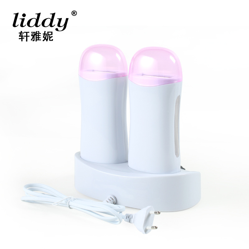 Liddyクロスボーダー2座ロール脱毛ワックスホットワックスマシンroll on wax warmerワックス溶解器ワックスマシン|undefined