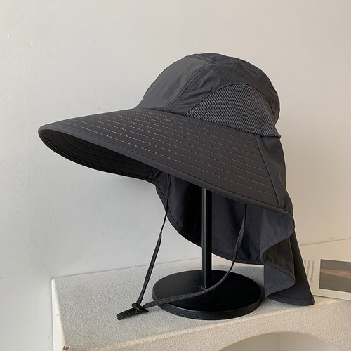 UV Protection Sunglasses Hat for Women Summer Outdoor Hiking Fishing Cap with Wide Brim, Riding Face Shielding and Neck Protection Sun Hat