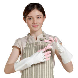 101手护神春夏薄款贴手家务厨房清洁洗衣洗碗防水乳胶橡胶手套