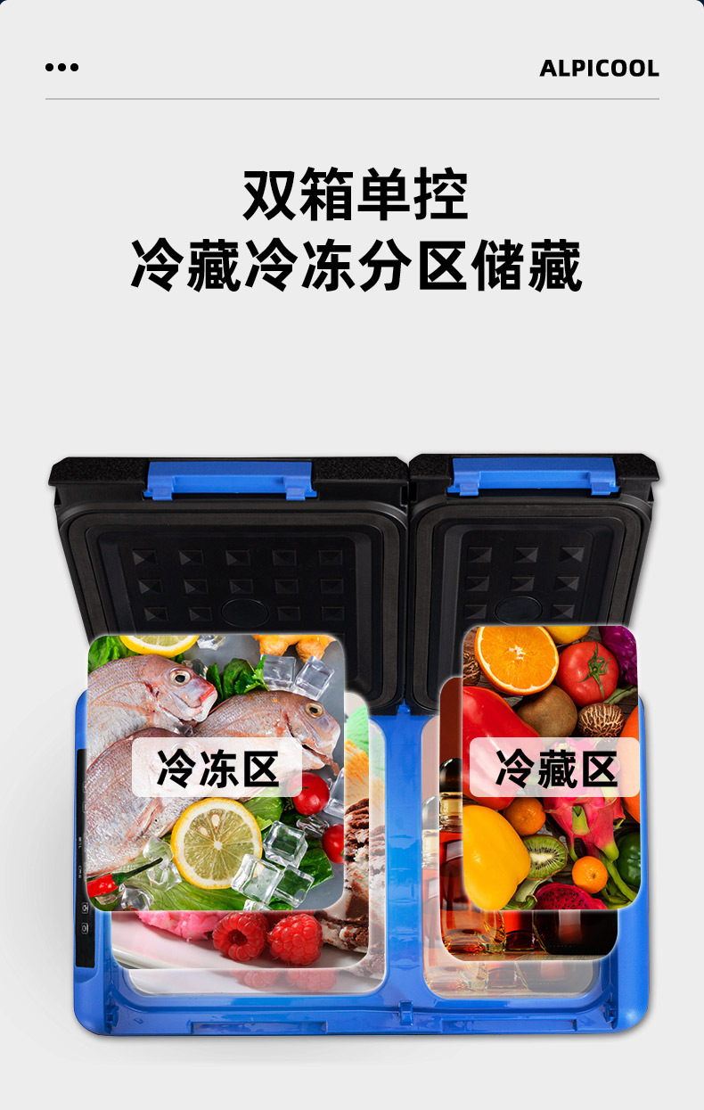 Ice Tiger Compressor Car Refrigerator Car Home Dual-use Refrigeration 12v24v Portable KID35 Dormitory Mini Refrigerator