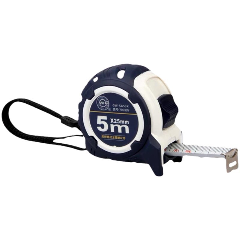 Gran Muralla Seiko A53 cinta de acero recubierta de nylon 3 M 5 M 7,5 m Caja impermeable regla resistente al desgaste regla de acero inoxidable engrosada