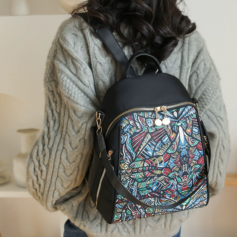 Trend backpack for leisure for traveling, for import, oxford cloth, wholesale