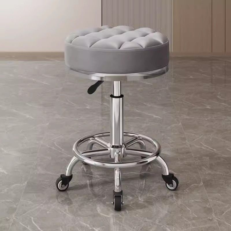 Taburete de belleza, polea de elevación rotativa, taburete de computadora, taburete de manicuría, taburete redondo, peluquería, silla giratoria, salón de peluquería especial