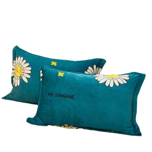 Manufacturer wholesale coral velvet pillowcases, thick warm flannel children's pillowcases live streaming dropshipping autumn and winter gifts