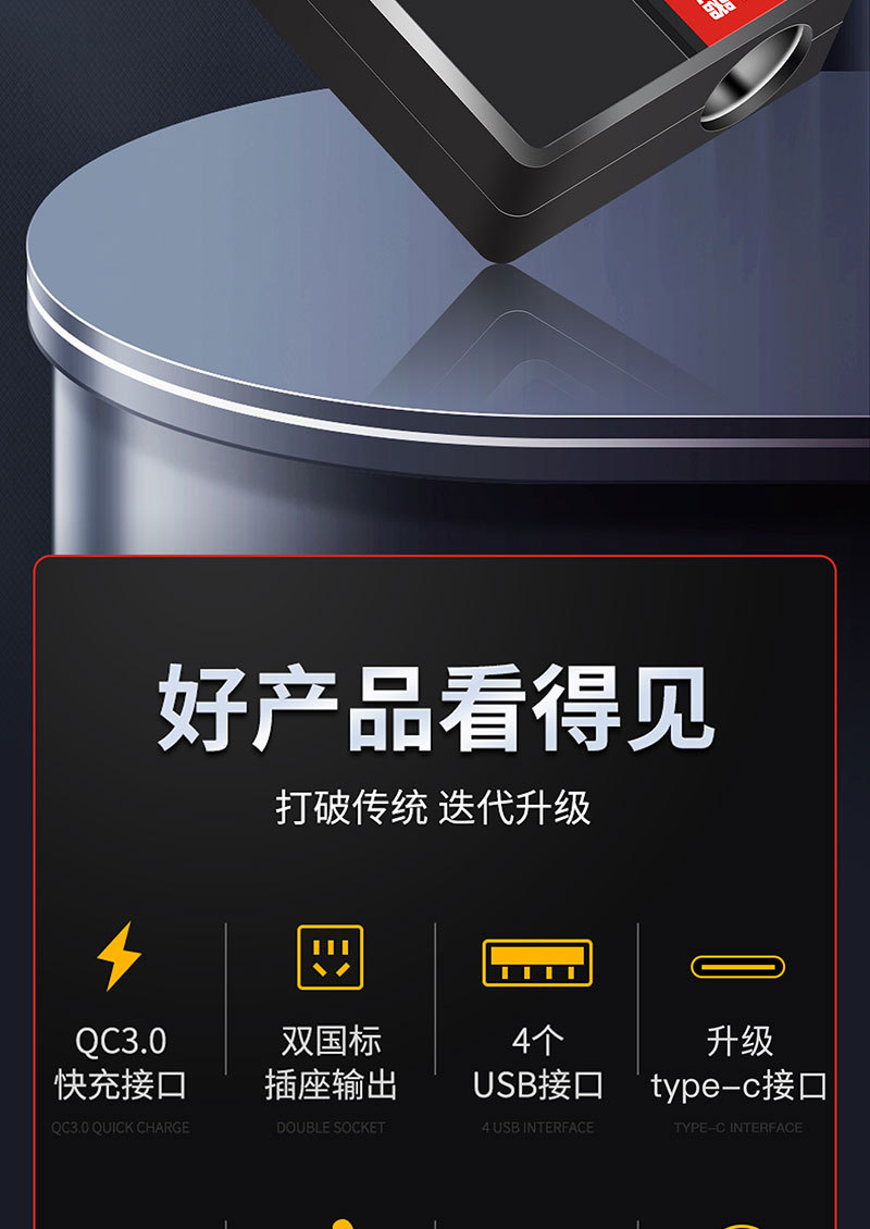 Car Inverter 12V/24V to 220V Household High-Power Car Power Socket Converter Transformer Charger