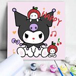 可爱卡通diy数字油画幼儿园手工涂鸦丙烯油彩画家居儿童房装饰画