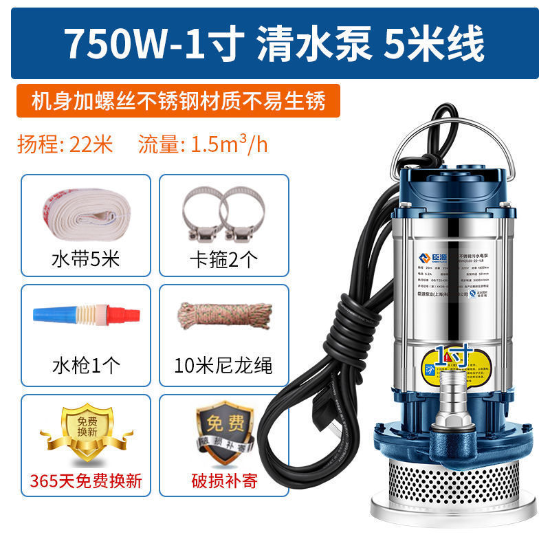 750W/ 1inch 워터 클리너 펌프(핫 세일)