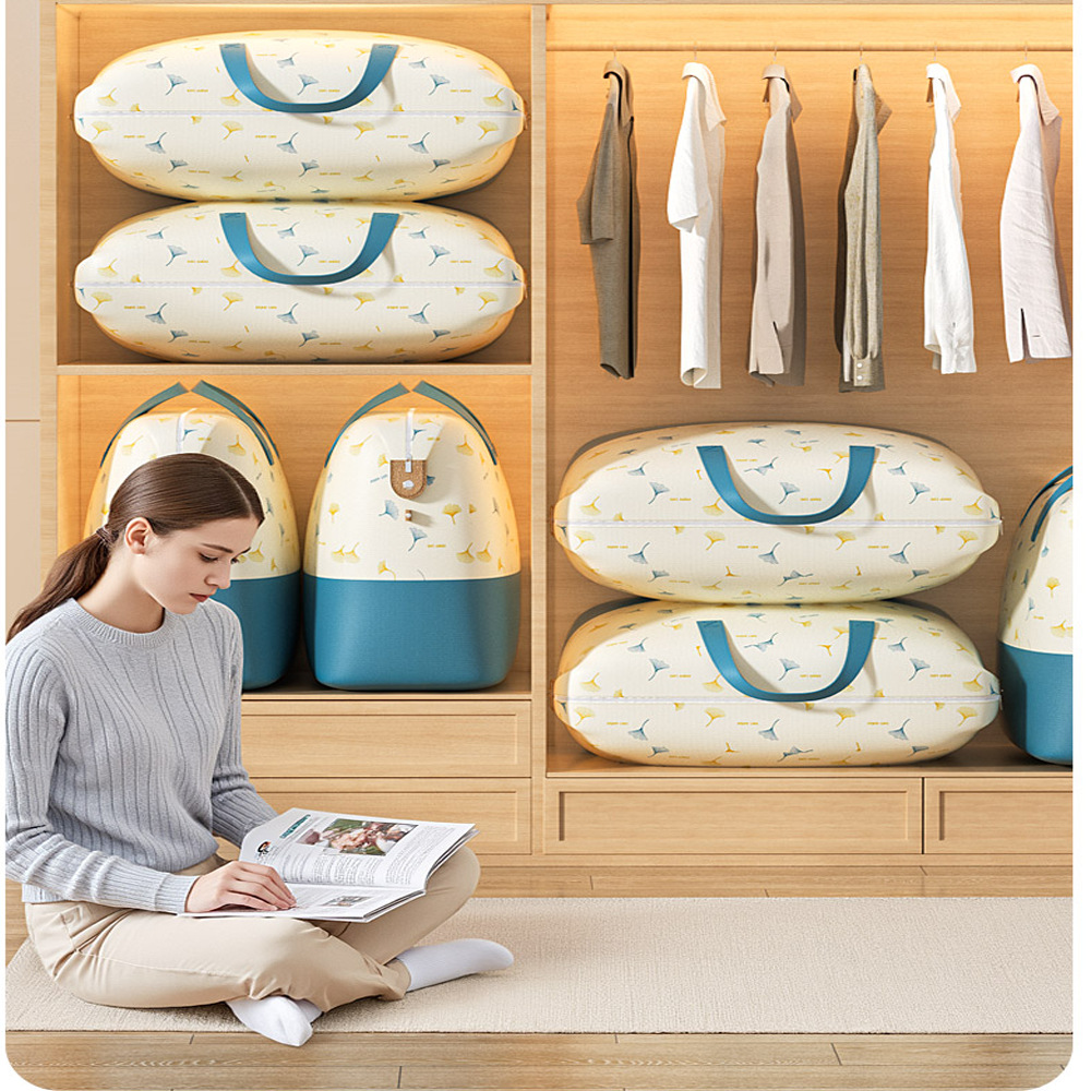 Japanese Style Large Capacity Clothes Storage Bag 2024 New Foldable Bedroom Wardrobe Clothes Finishing Storage Bag