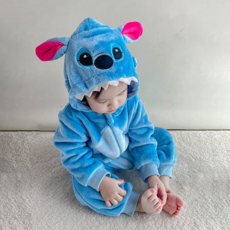 Children's autumn flannel keep warm cute pijama for men and women…