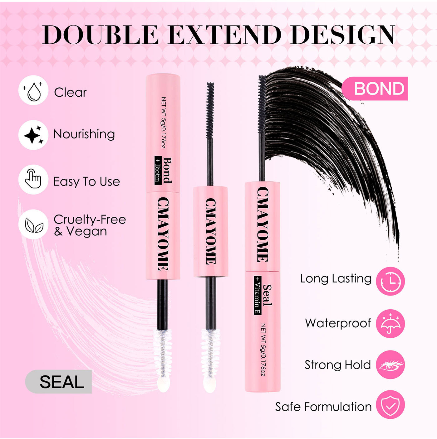 20g Weight Eyelash Glue Makeup Tools Types 1 Quantity Plastic Material Solid Color Pattern Casual, Simple Style Style Casual Simple Style Solid Color Plastic Eyelash Glue 1 4