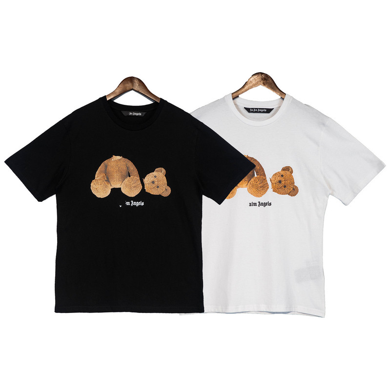 Right Palm Palm Angel Broken Bear Print High Street Crewneck Tee
