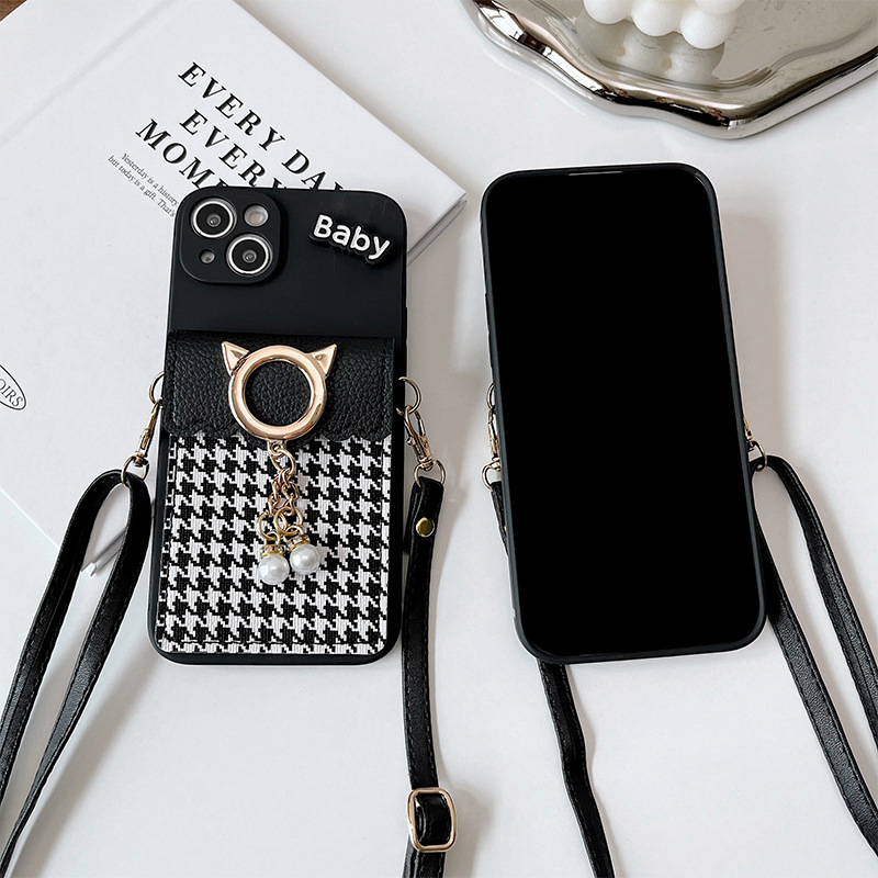 Protective Phone Case With Bow Lanyard For Iphone Models_voghion.com