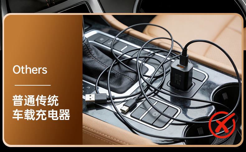 2026 New Model Three-Wire Six-in-One Car Charger Super Fast Charging Car Cigarette Lighter Adapter with Retractable Cable