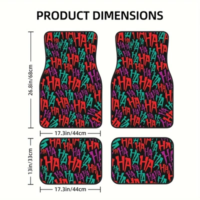 Halloween car mats easy to, Avtomobil döşəmə paspasları - halloween-car-floor-mats-5-33444468cm-two-pairs-four-pieces-in-total