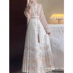 New Chinese style top with vest skirt suit autumn and winter small improved Ming Han clothing adult women's clothing