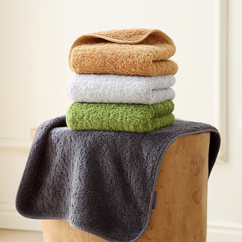 Pure Cotton Type a Towel, Thickeneded, Highly Absorbent, Soft and Comfortable, Imported Egyptian Cotton Air-Dried Antibacterial Edge Towel