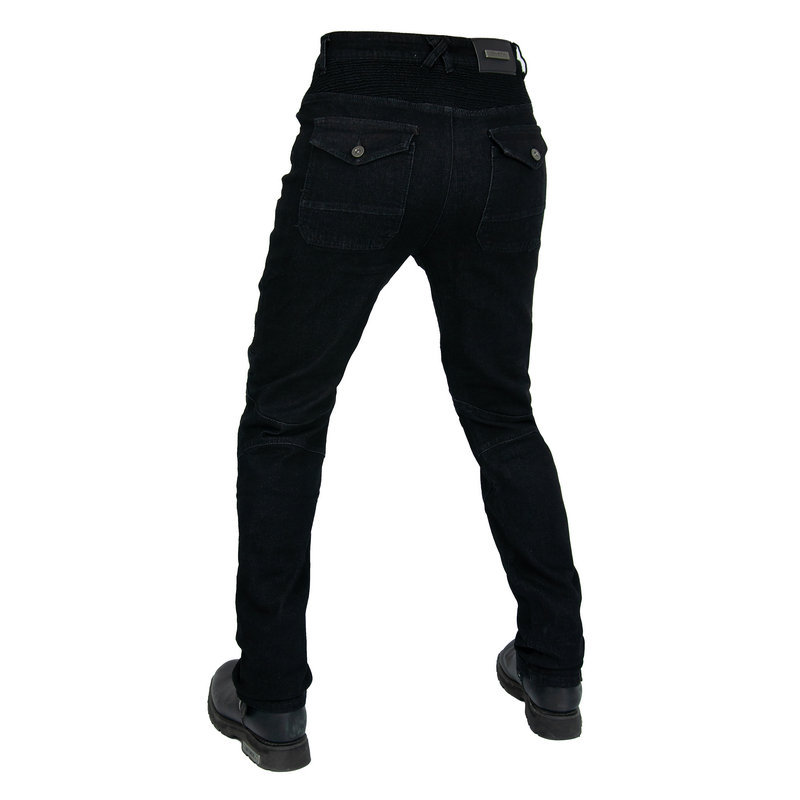 VOLERO motocicleta jeans hombres retro casual negro motocicleta anti-caída pantalones fuera de la carretera de cercanías casual ciclismo Pantalones