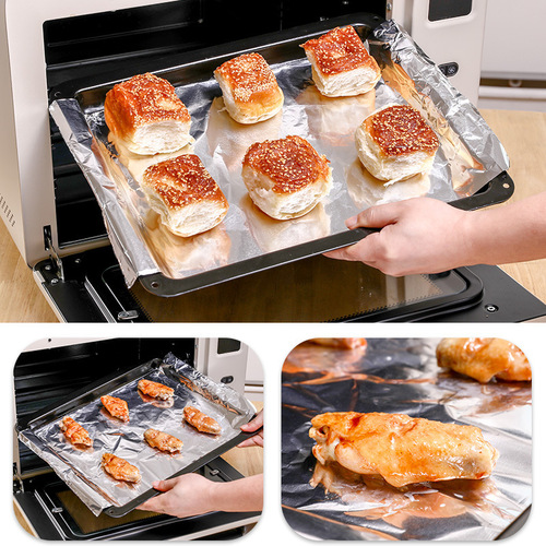 Japanese household kitchen thickened baking aluminum foil foil baking oven barbecue paper tin foil oil paper