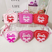 跨境爆款芭比barbie包包 网红单肩包 儿童爱心斜挎包亚马逊热卖包