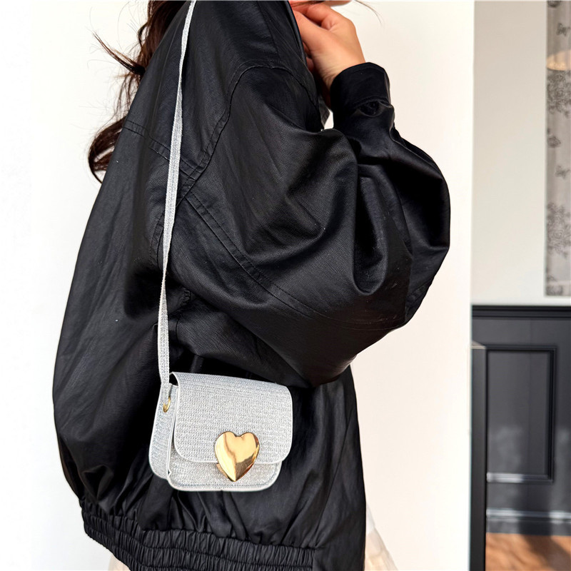 Bolsa de accesorios para niñas dulces, mini lindos bolsos de bebé de color sólido, 2026 bolsos de niños nuevos transfronterizos