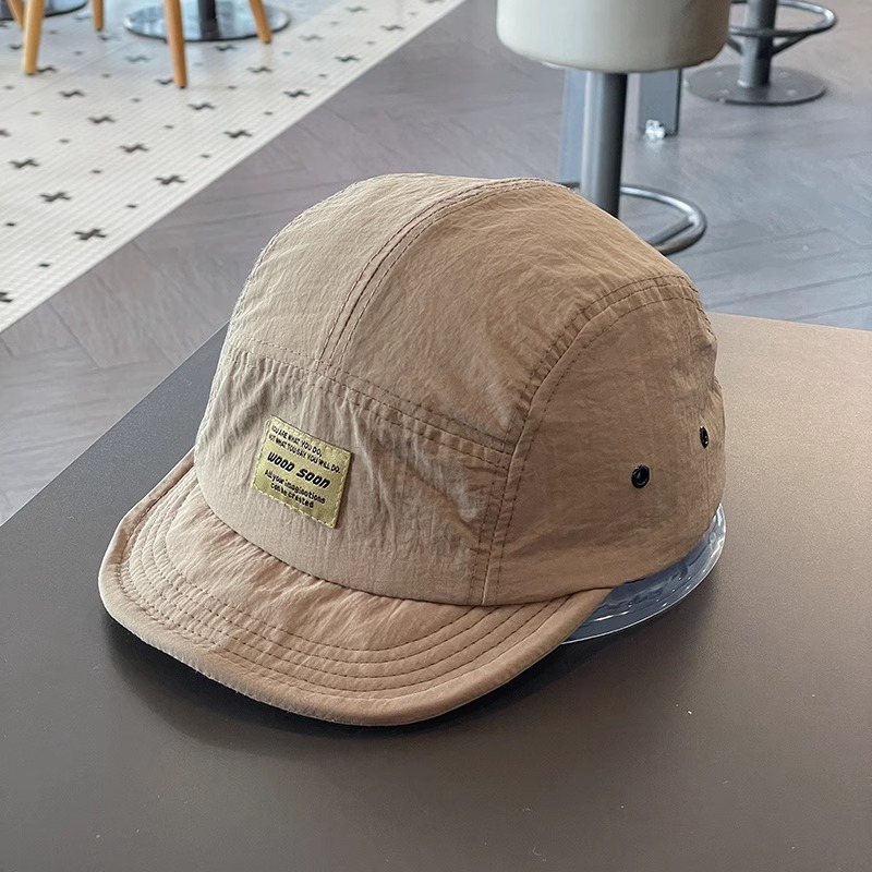 Estilo japonés de secado rápido transpirable gorra de béisbol de ala corta para hombres y mujeres ropa de trabajo versátil suave superior hip hop gorra de pico Sombrero de marea de ala suave para mujer