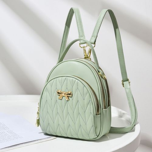2024 New Style Embroidery Fashion Korean Student Backpack Travel Bag Simple and Elegant Embroidery Women's Bag 