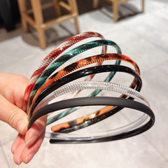 0.8cm Cross-border Minimalist Basic Fashion Face Washing Hair Tie Headband Adult Women Hair Clip Headwear Hair Hole Batch