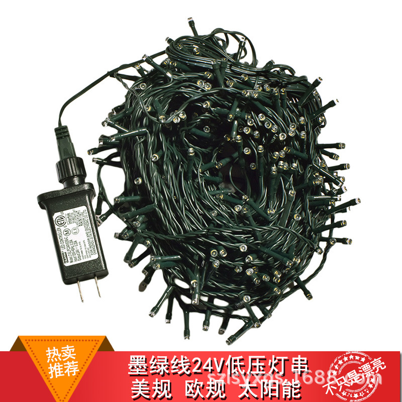 Guirnalda de Luces LED de Baja Tensión 24V Impermeable IP65 para Jardín y Navidad