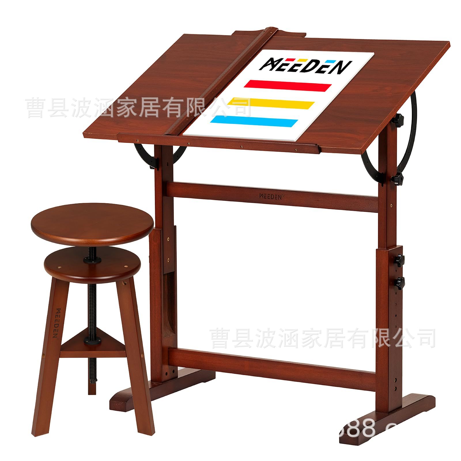 Cross-border Wooden Jigsaw Table Outdoor Sketches Easel Art Painting Table Liftable Drawing Table Adjustable Drawing Board Bracket