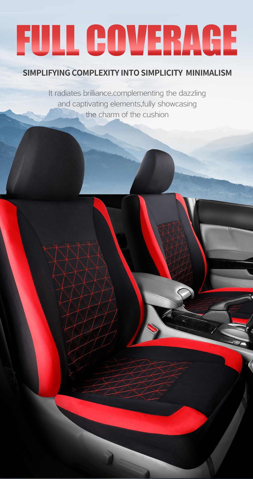 Factory Wholesale Car Seat Covers, Diamond Embroidered Seat Covers, Universal Seat Covers, Foreign Trade Cross-Border Five-Seater Full-Cover Car Seat Covers