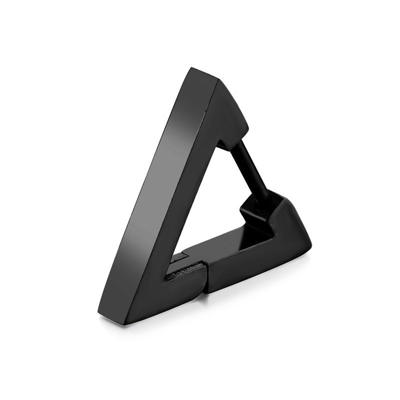 Triangle, Geometric Pattern Unisex Gender 1 Piece Simple Style Triangle Geometric Polishing Plating Titanium Steel Ear Studs