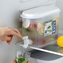 日式3.5L冷水壶自带龙头冷水桶冰箱饮料水果茶桶耐高温防摔冷水壶