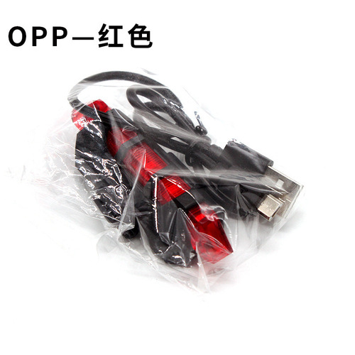 Bicycle taillight cross-border night riding equipment high-brightness 5LED smart red mountain bike USB charging warning taillight