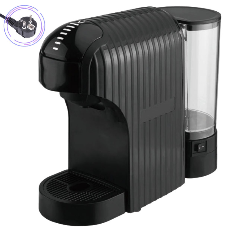 Cafetera 3 en 1 con Enchufe Europeo para Uso Doméstico, Mini Cafetera Multifuncional de Estilo Retro Negro, Cafetera de Venta Caliente Transfronteriza