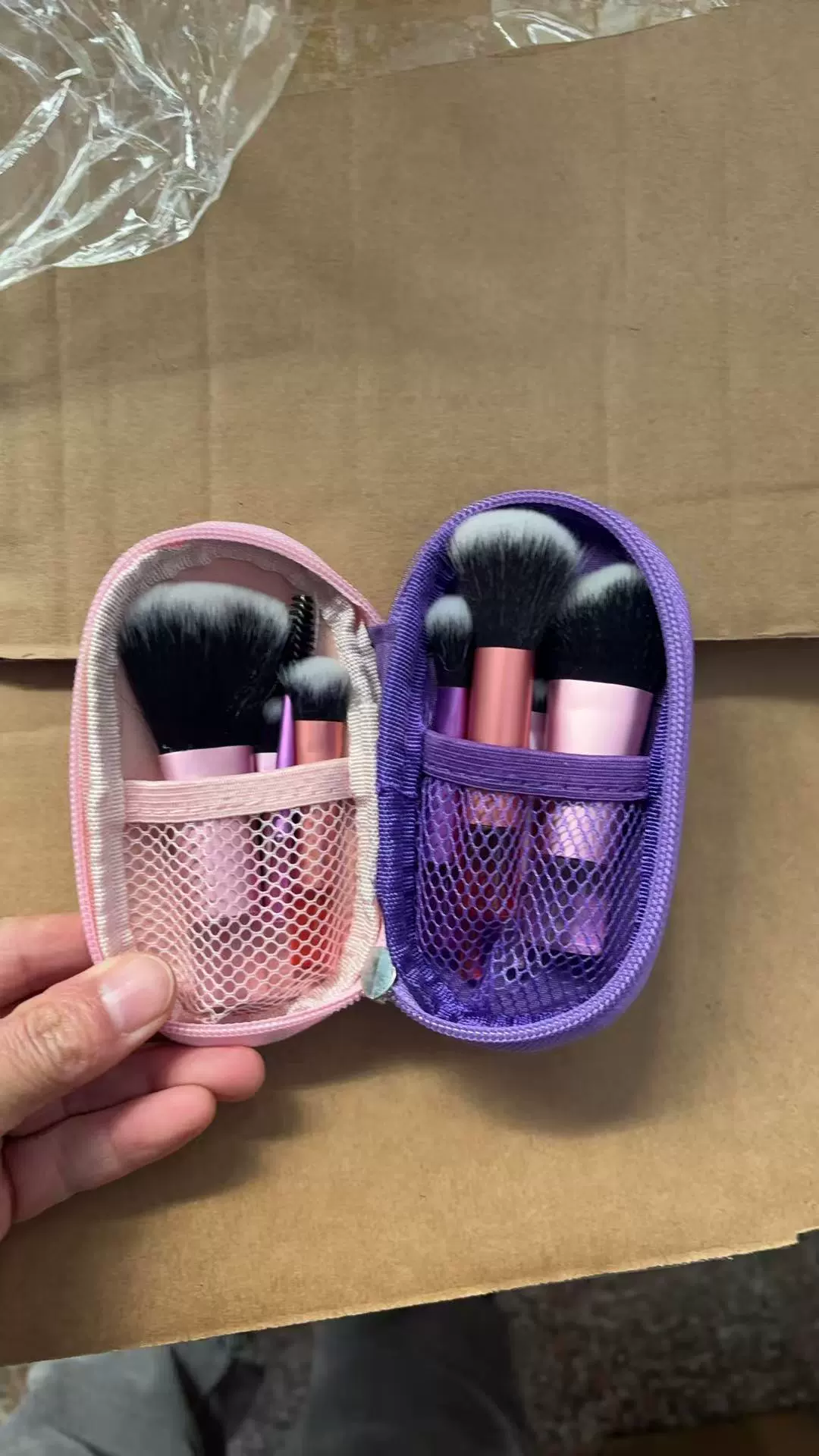 Brush set, 10 pieces, translucent shading, short-handle multi-color kit