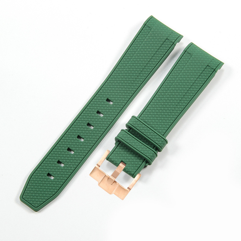 다크 그린 로즈 골드 버클