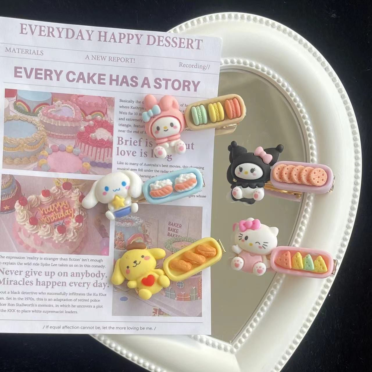 summer fresh cartoon whole body small animal cheese barrettes japanese ins cute sweet student style hair clip