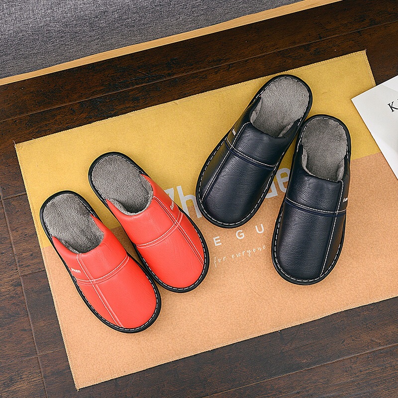 Winter Women's Waterproof Cotton Slippers Wholesale Home Warm Non-Slip Furry Floor Slippers Dropshipping