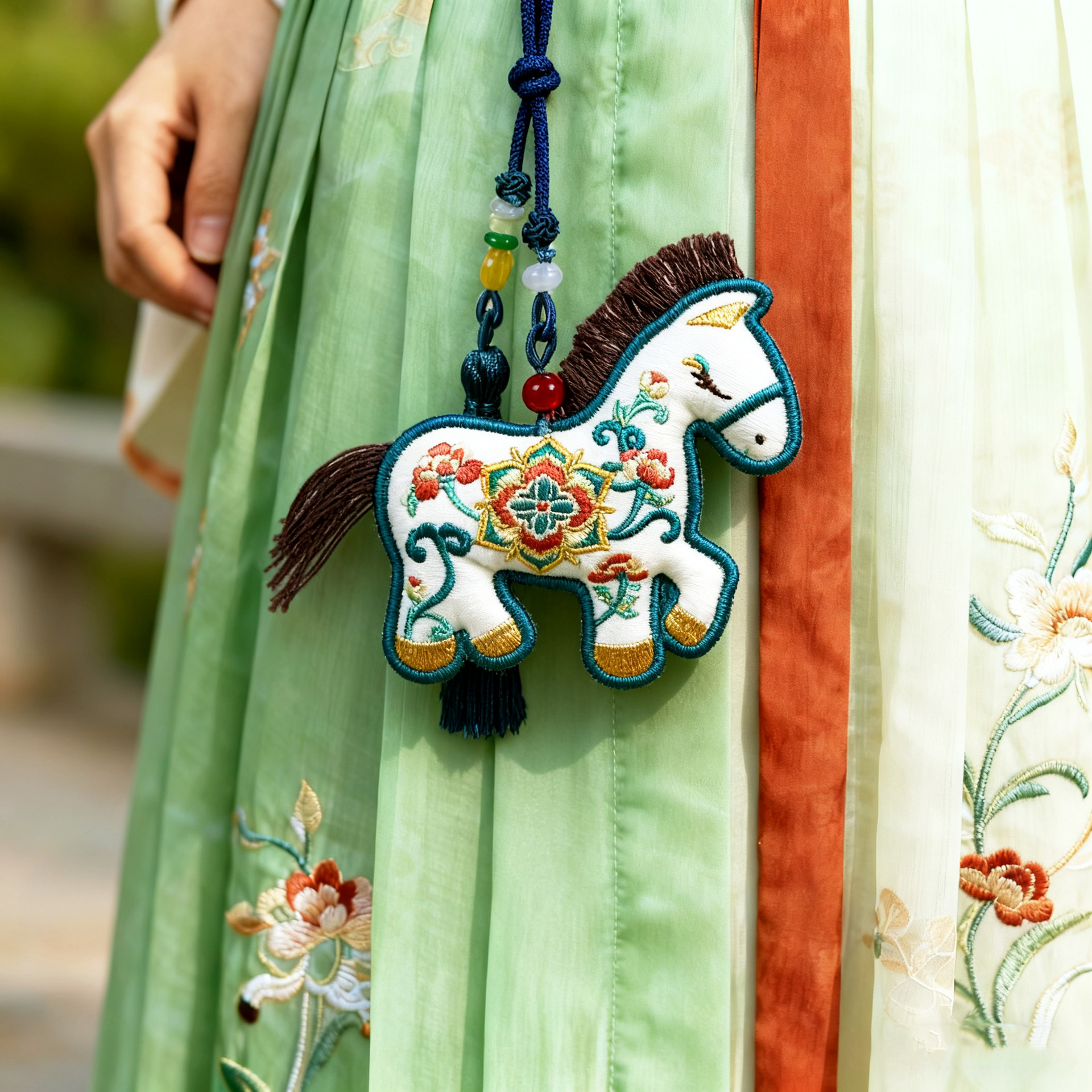 小马香囊民族风马上好运配饰刺绣挂件香包博物馆马年文创定制香包
