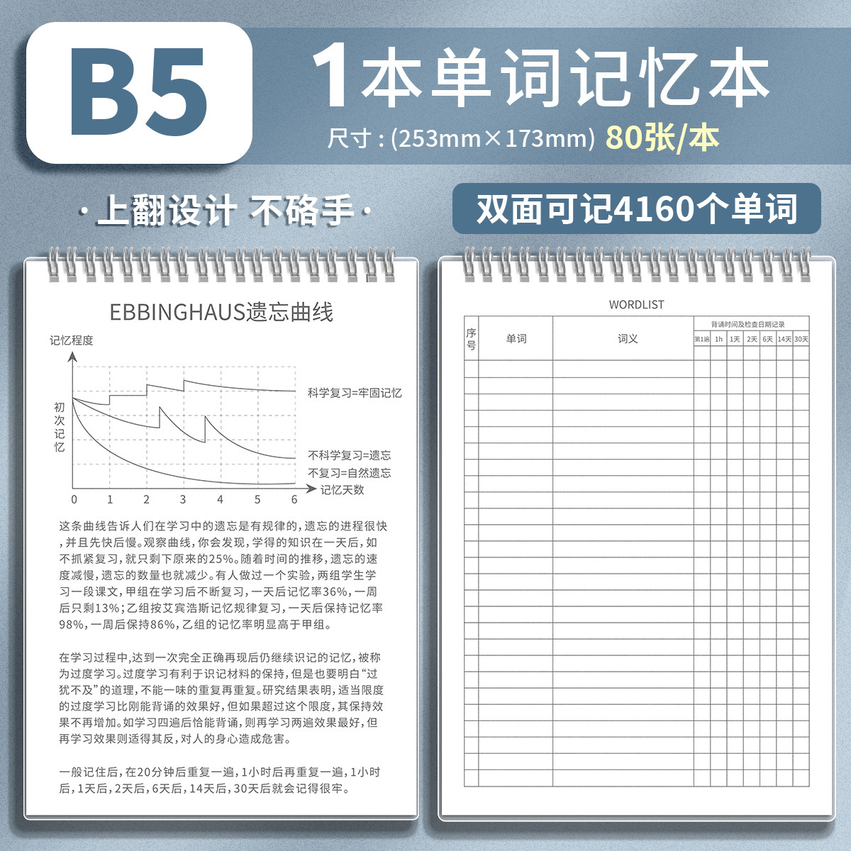 영어 단어 book-B5 뒤집습니다.